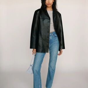 Reformation Sutton Leather Jacket